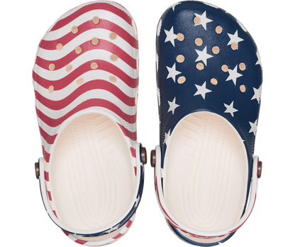 Crocs Kids’ Classic American Flag Clog ALT120