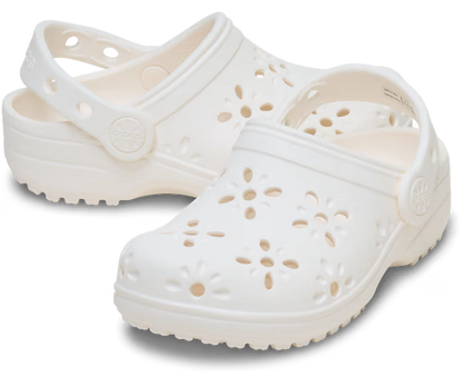 Crocs Toddler Classic Floral Cut-Out Clog ALT110