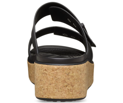 Crocs Brooklyn Buckle Low Wedge Cork Sandal ALT160