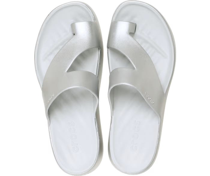 Crocs Getaway Platform Toe Loop Metallic Sandal ALT120