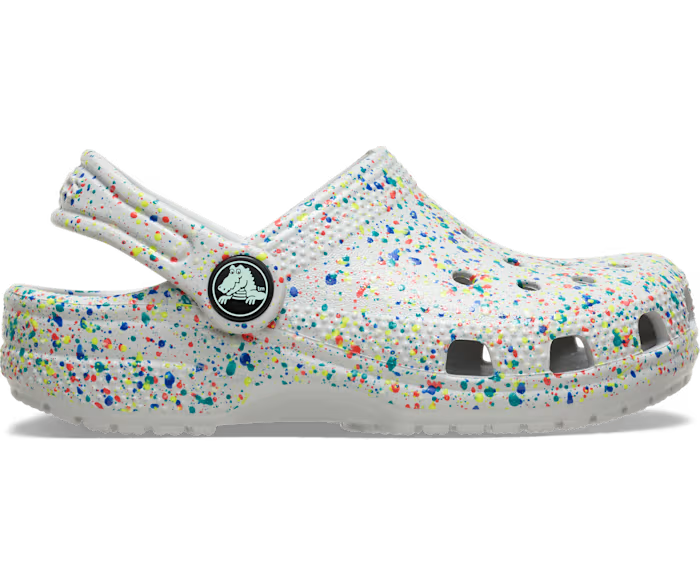 Crocs Kids' Classic Glow Paint Splatter Clog ALT100
