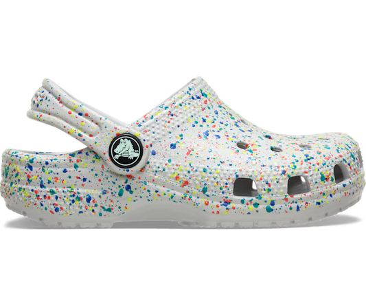 Crocs Kids' Classic Glow Paint Splatter Clog ALT100