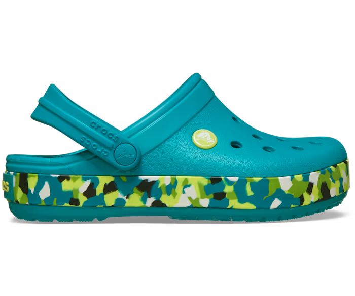 Crocs Kids' Crocband Glow Confetti Band Clog ALT100