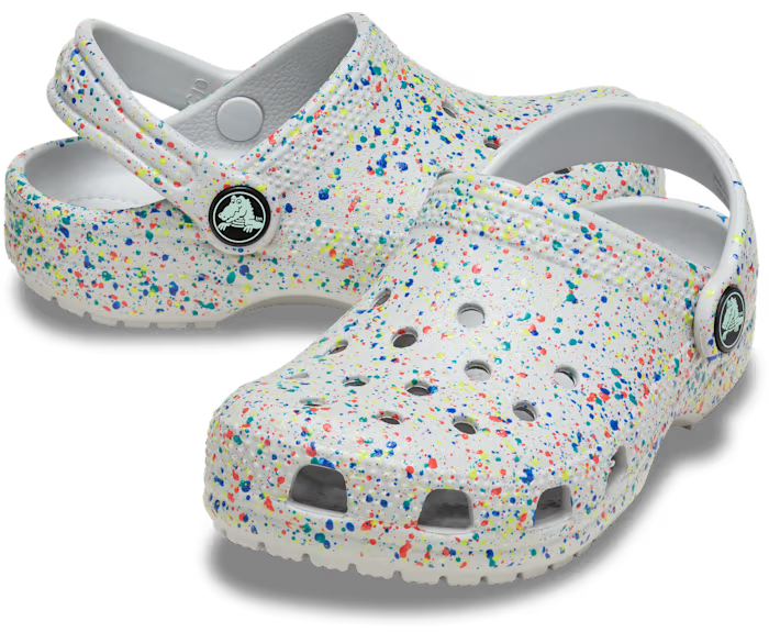 Crocs Toddler Classic Glow Paint Splatter Clog ALT110