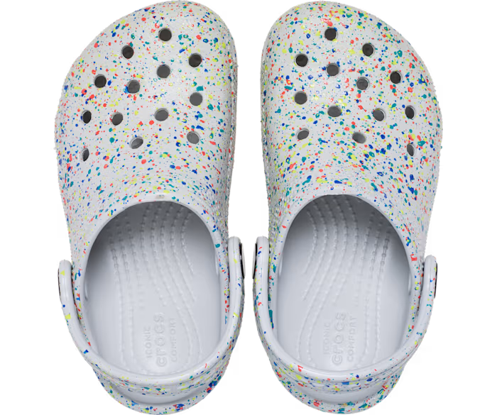 Crocs Toddler Classic Glow Paint Splatter Clog ALT120
