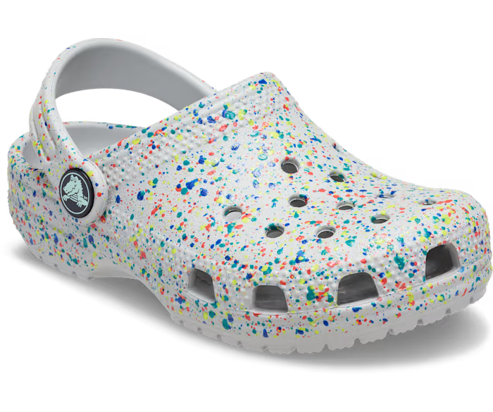 Crocs Toddler Classic Glow Paint Splatter Clog ALT140