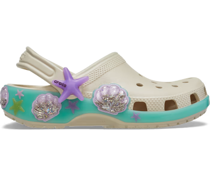 Crocs Kids' Classic Sea Sparkle Shaker Clog ALT100