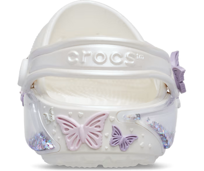 Crocs Kids' Classic Butterfly Sparkle Shaker Clog ALT160