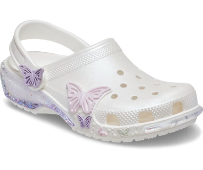 Crocs Toddler Classic Butterfly Sparkle Shaker Clog ALT140