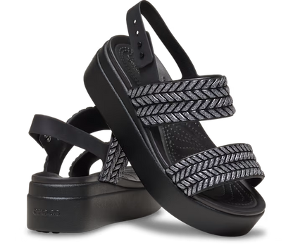 Crocs Brooklyn Woven Sparkle Low Wedge ALT110